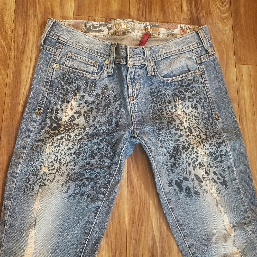 Guess skinny leopard 27